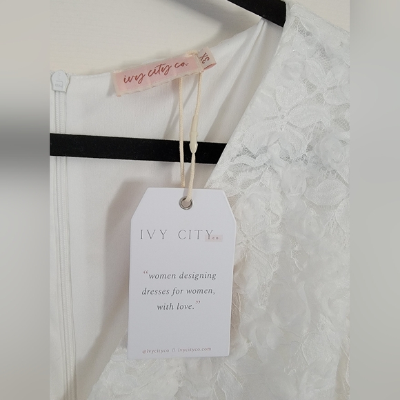 NWT Ivy City Be Mine White Lace Dress - Picture 6 of 14